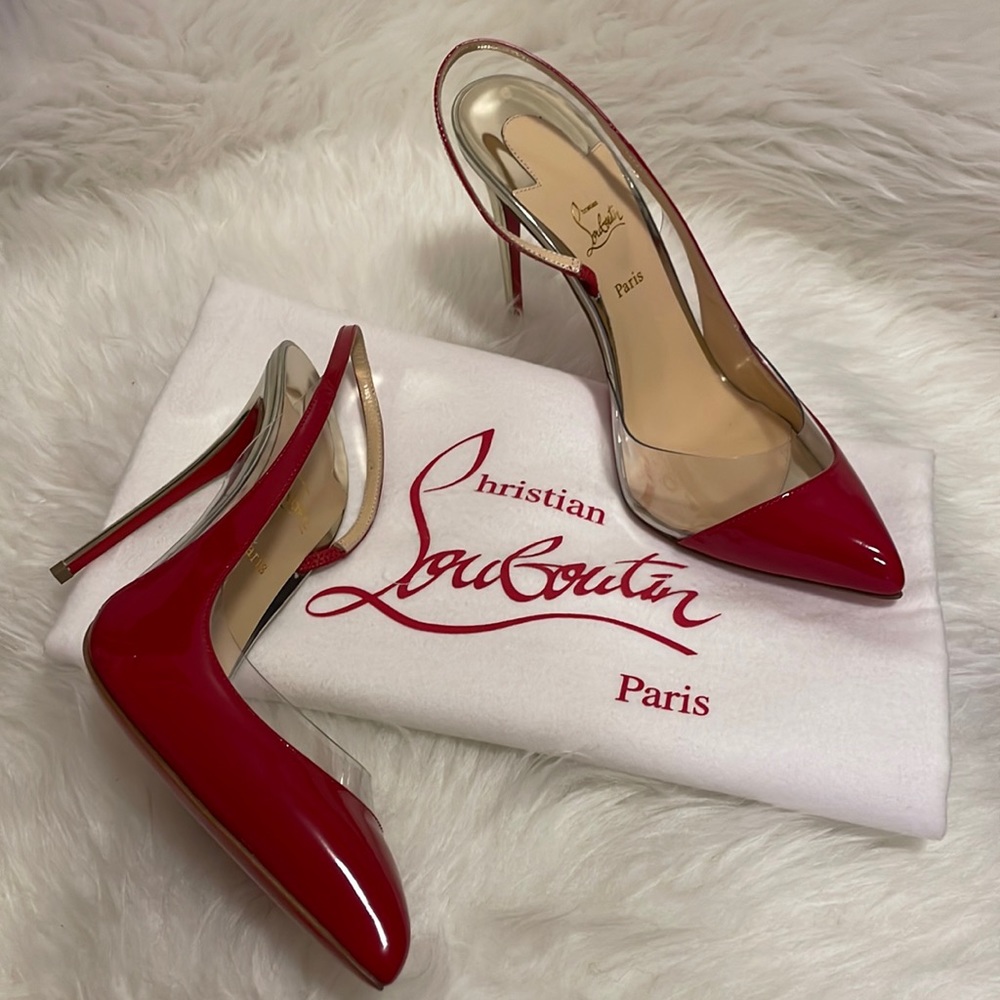 Christian Louboutin Optisexy 100 Patent PVC (NEW)